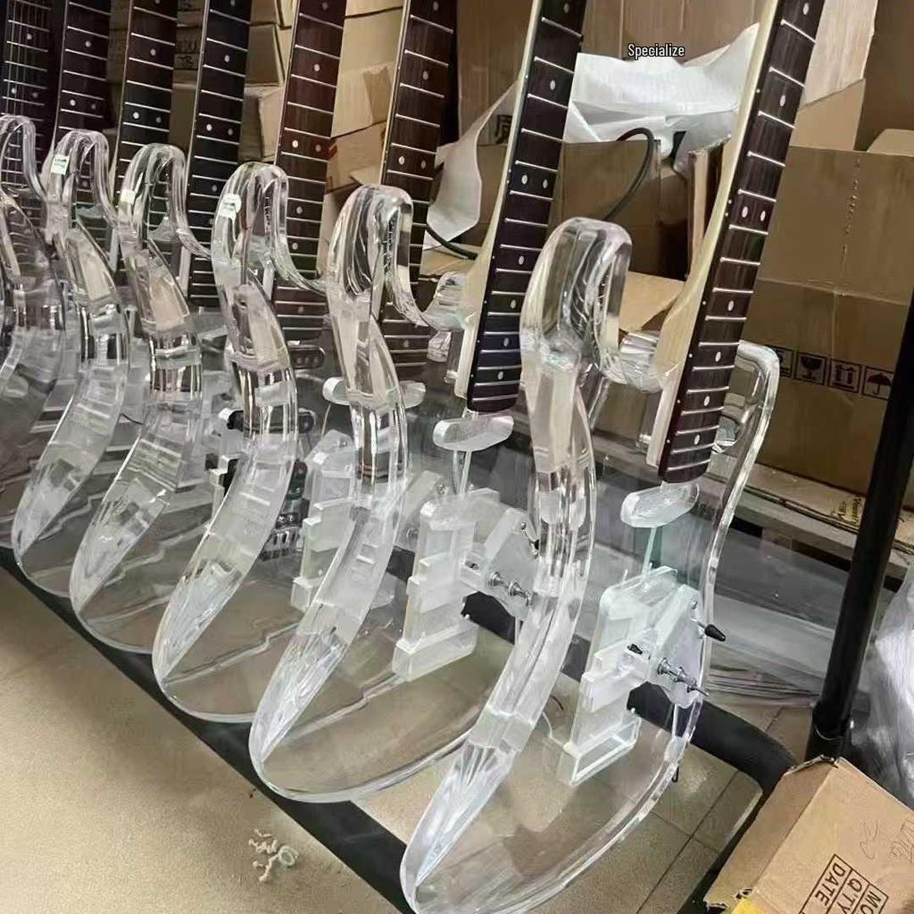 Genuine Transparent Acrylic Electric Guitar - Cool ST Rock Style