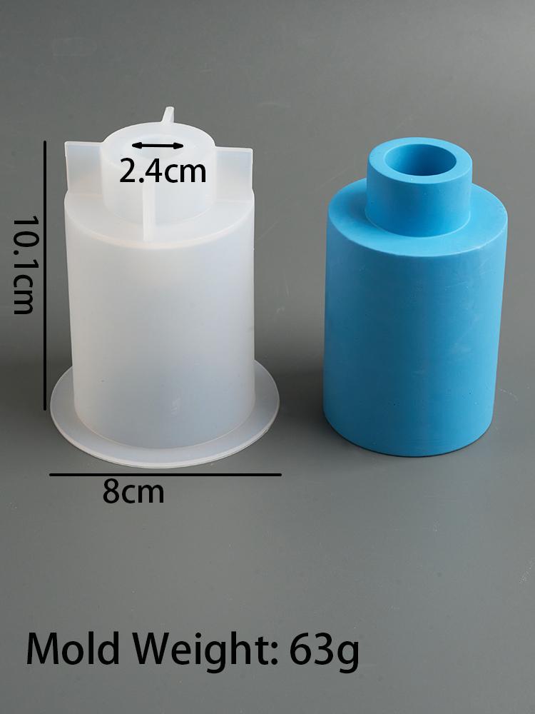 DIY Round Vase Dried Flower Container Concrete Silicone Molds Candle Holder Casting Aromatherapy Bottle Crafts Mould Home Decor