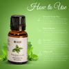 Sage Apothecary Essential Oil Natural & Pure Promotes Clear Skin, Healthy Hair | Calming & Soothing Care for Face (Peppermint, 15 Ml)