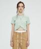 Sperone Woman Twist Crop Top (Mint)