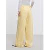 Peacebird Women's High-Waist Wide-Leg Relaxed Textured Trousers