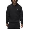 Jordan Solid Color Logo Hoodie with Plush Lining and Long Sleeves Men Tops Black FJ7775-010