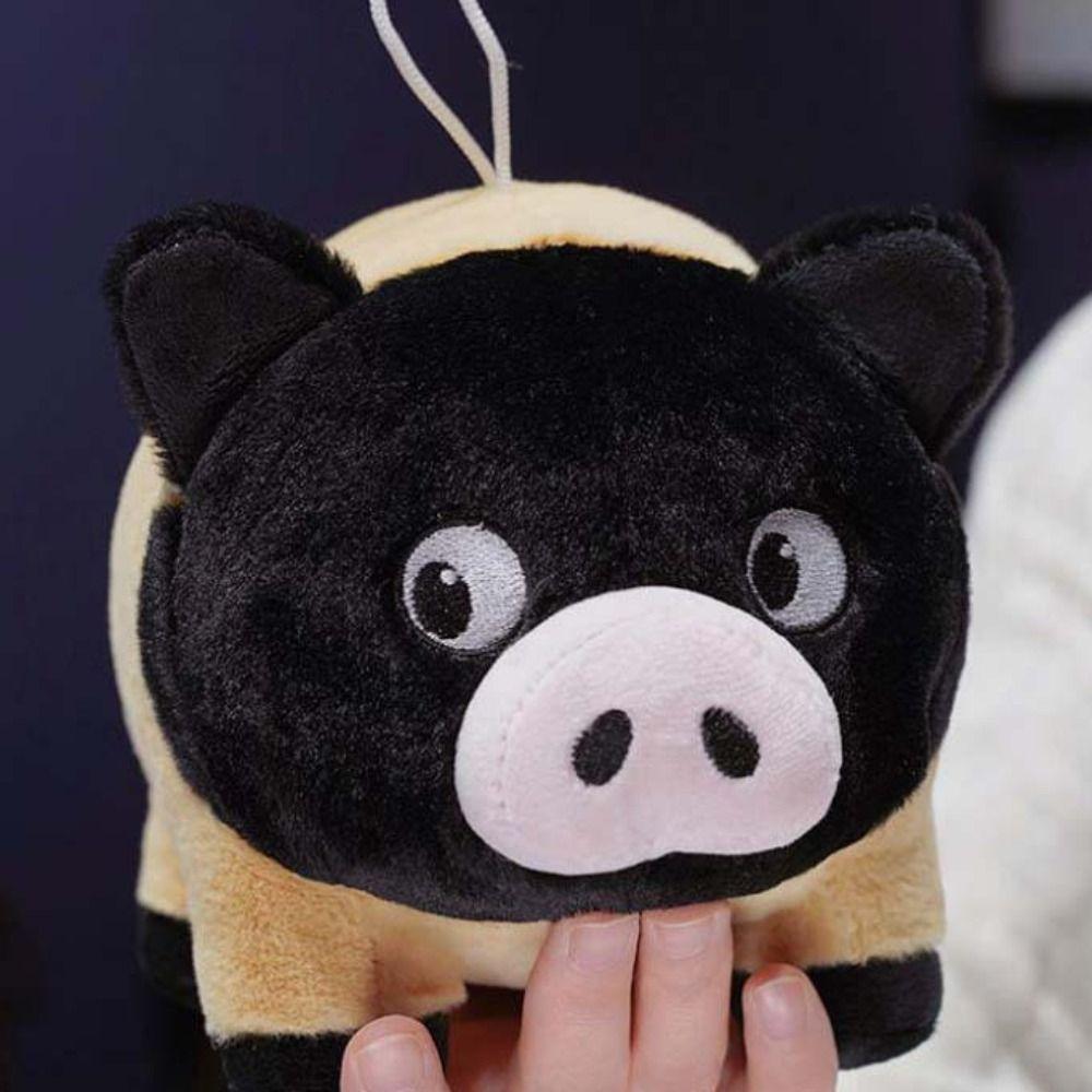 Collection Miniature Pig Plush Keychain Soft Pig Doll Throw Pillow  Children Gift