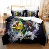 New Hip Hop Daft Punk Bedding Set Cartoon Anime Three-piece Set Adult Kid Bedroom Duvetcover Sets 3D Kawaii Roupa De Cama Casal