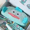 Novelty Funny Shaped Pencil Case Cute Large Capacity Blue Big-Mouthed Ugly Fish Giftable Funny Stationery Bag
