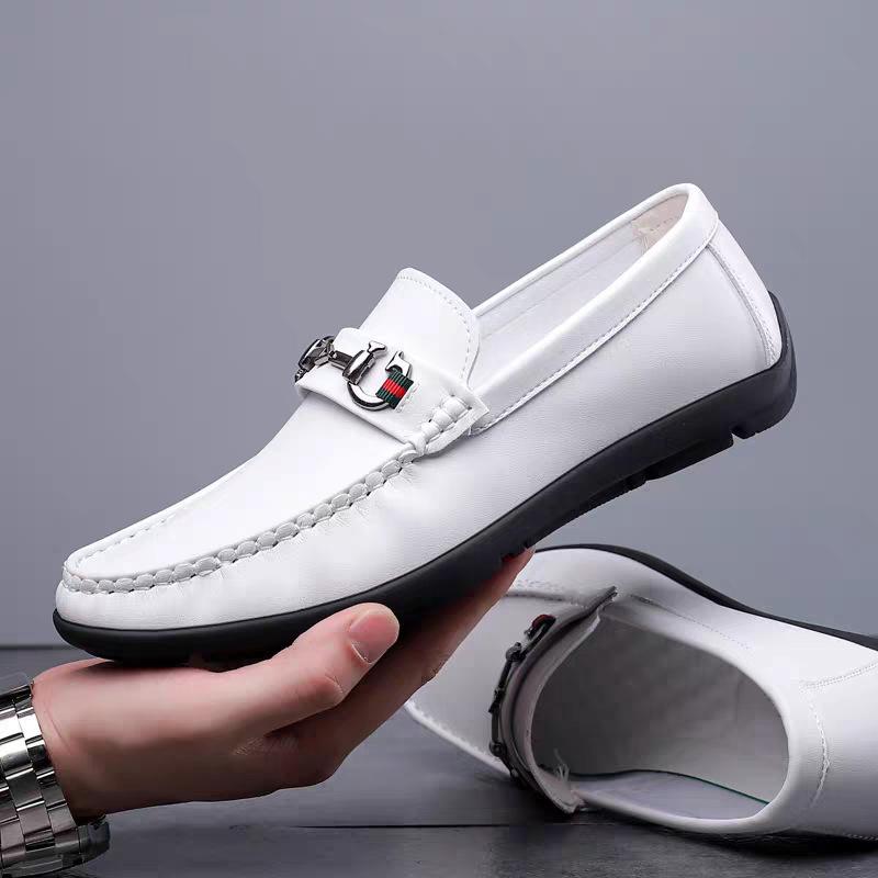 Leather shoes comfortable and light men's shoes soft sole men's business casual shoes British fashion foot shoes Doudou