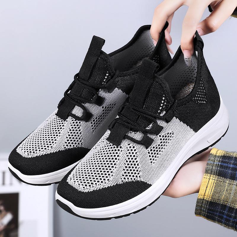 Women's Summer Running Casual Sports Hiking Shoes - Korean knitted mesh lightweight breathable non-slip wear comfortable wearing