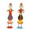Musical Lady Dolls Set Handmade Decorative Gift Item Showpiece for Homedecor (12.25 Inch) - Set of 2 Pc