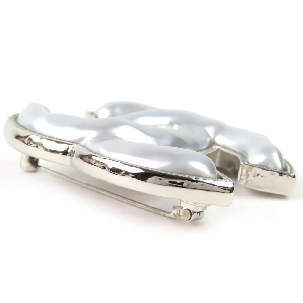 Excellent CHANEL Brooch COCO Mark Silver Women B25C Used