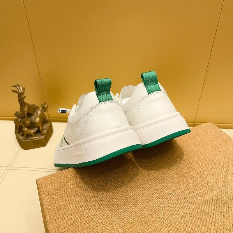 Fashion four seasons trend white shoes comfortable men's board shoes first layer cowhide pigskin men's leisure