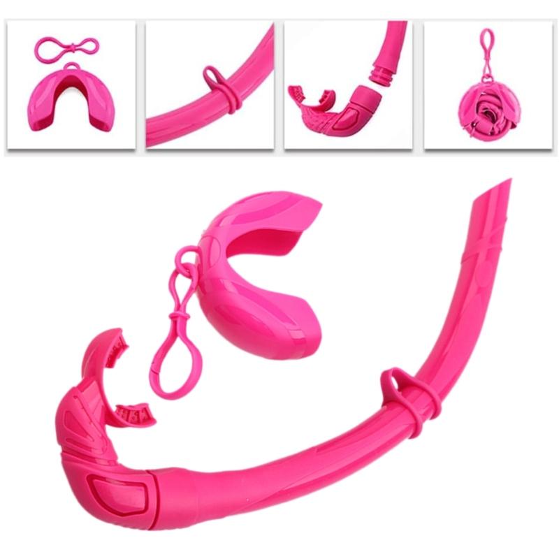 Freediving and Snorkeling Snorkel Rolls Up Silicone Snorkel Swim Snorkel  for Outdoor Scubas Diving Accessories Enduring