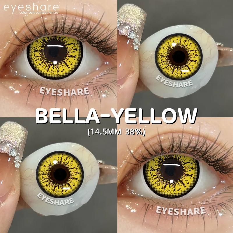 Eyeshare 2 stücke Geist Gelb Auge Farbige Kontaktlinsen Vampire Für Halloween Jährliche Cosplay Kontaktlinsen