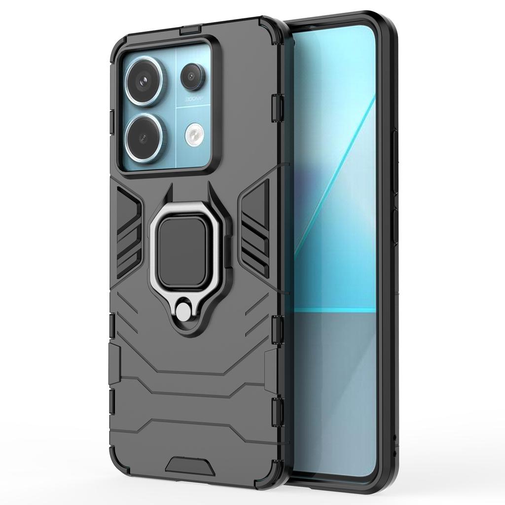 For Xiaomi Redmi Note 13 Pro 5G/Poco X6 5G Case Ring Holder Kickstand PC+TPU Cover