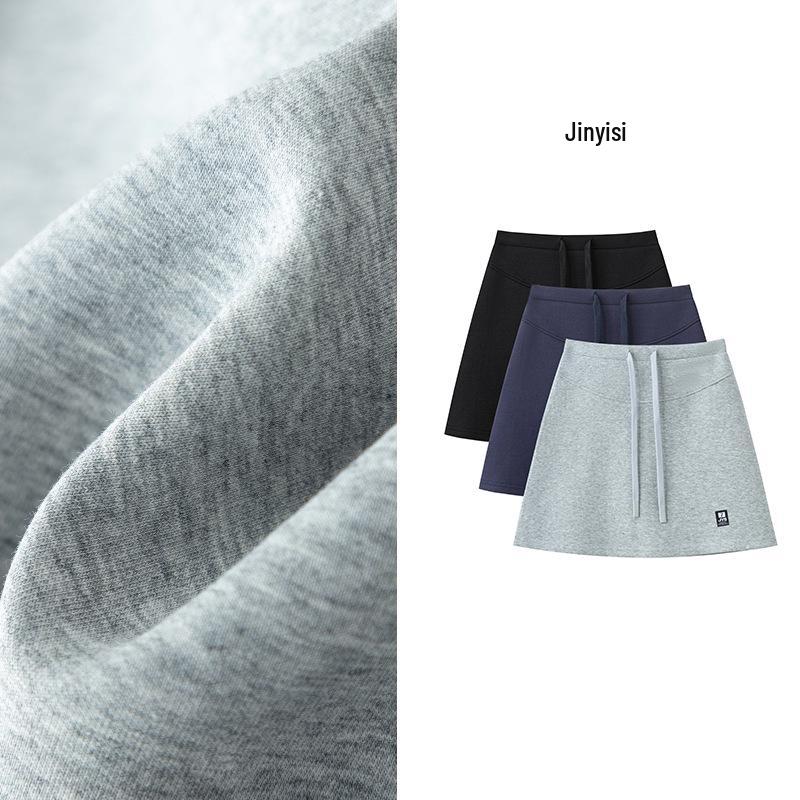 

2025 Slimming High-Waisted A-Line Petite Skirt for Women Medium сірий колір