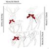 3Pcs Lighted Christmas Outdoor Decorations, Reindeer Family Set Ornaments, Deers