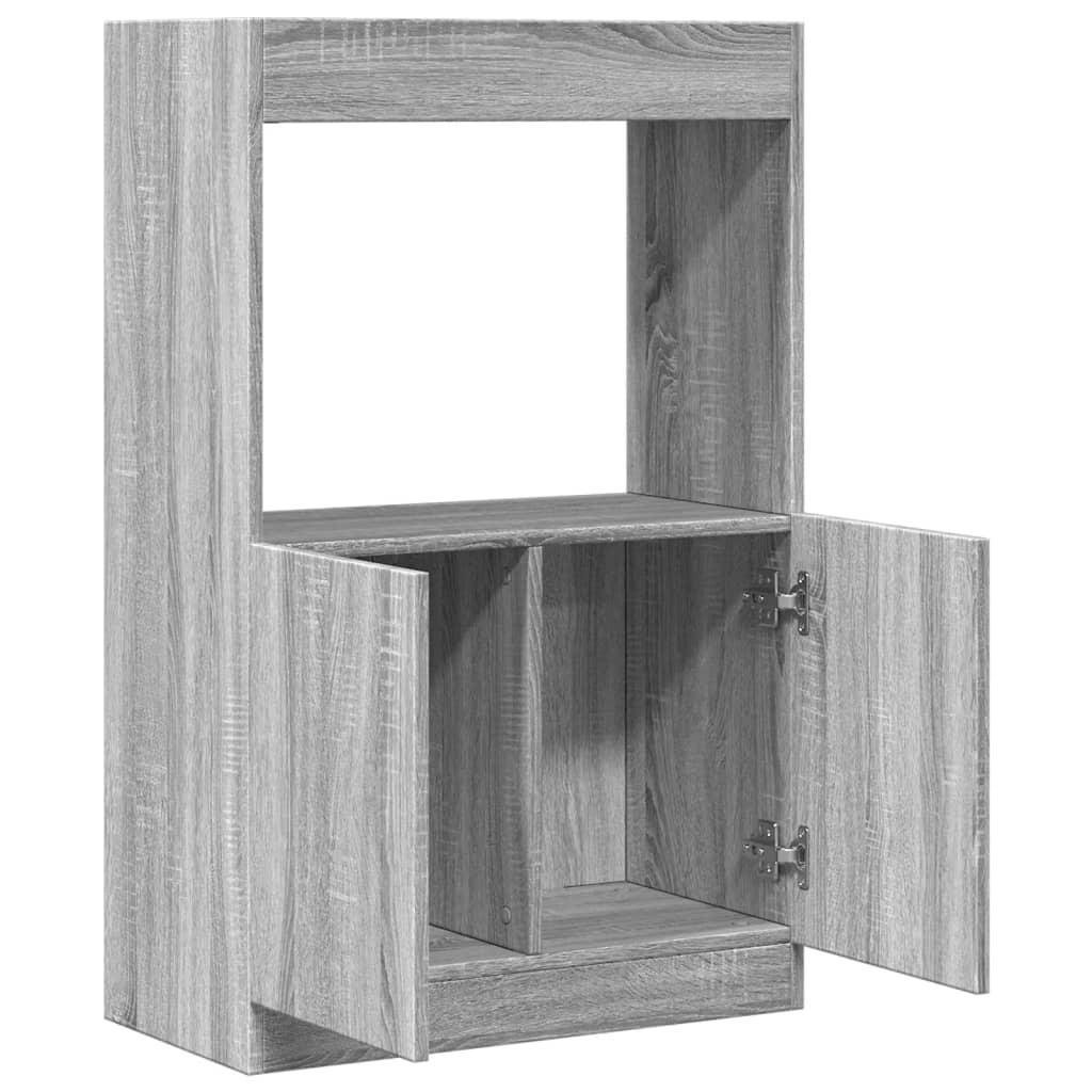 Highboard Gray Sonoma Oak 63 x 33 x 100 cm Particleboard