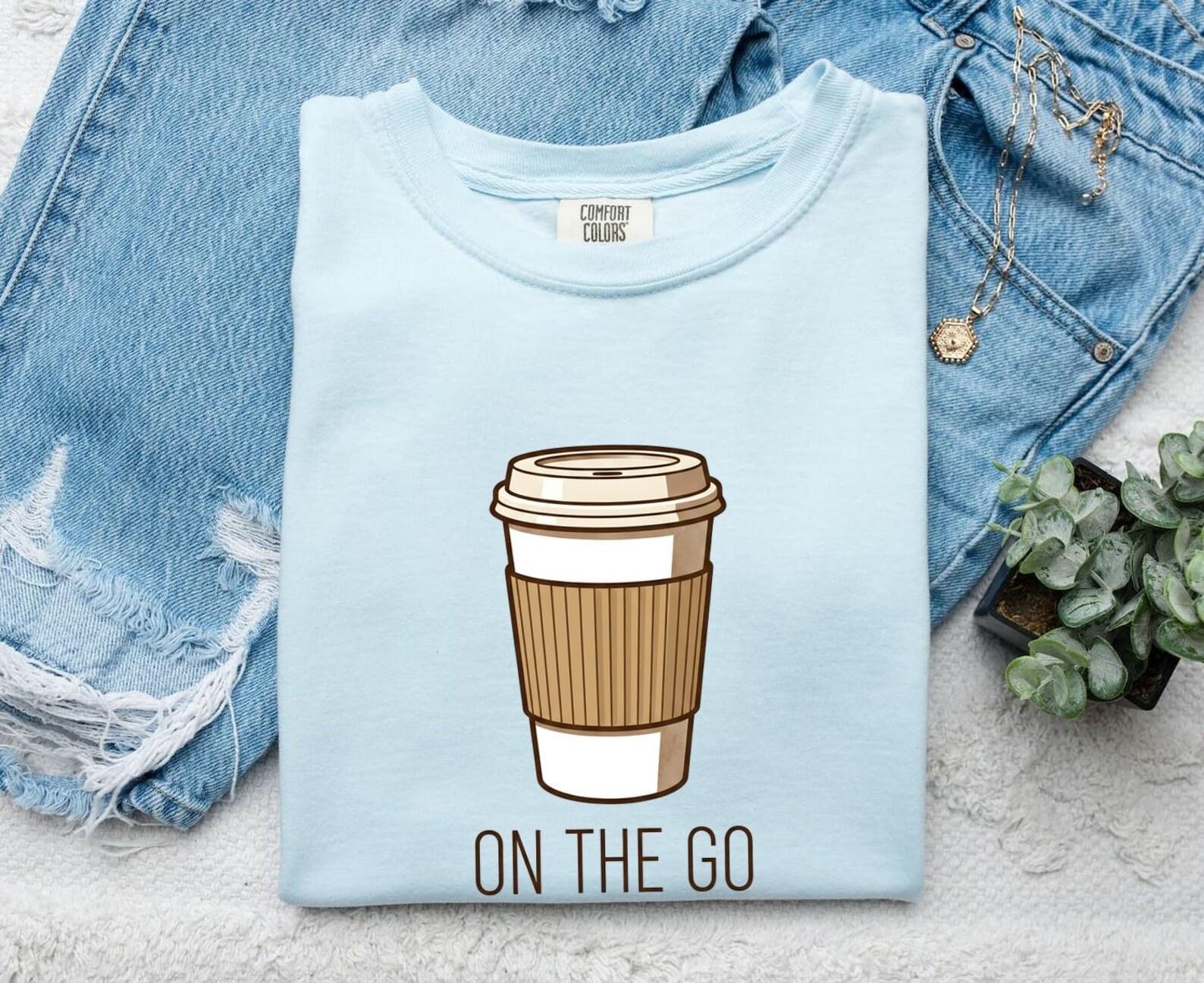 Coffee Cup Shirt Coffee Caffeine Gift Women Minimalist Tee Mug T-Shirt Coffee Fan Coffee Cupping Graphic Tshirt Hand Drawn Sleeve Tshirt XL