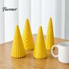 Desktop Holiday Ornaments 5Pcs Illuminated Christmas Tree With/No LED Lights, Nordic Style Luminous Modern Minimalist Home Tabletop Ornaments,