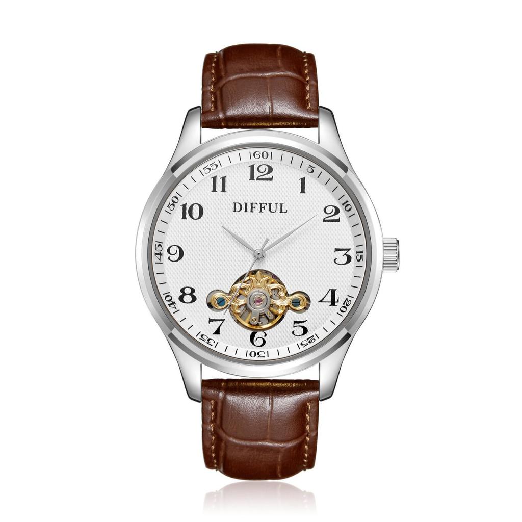 Brand New Men's High-End Waterproof Trendy Hollow Mechanical Watch