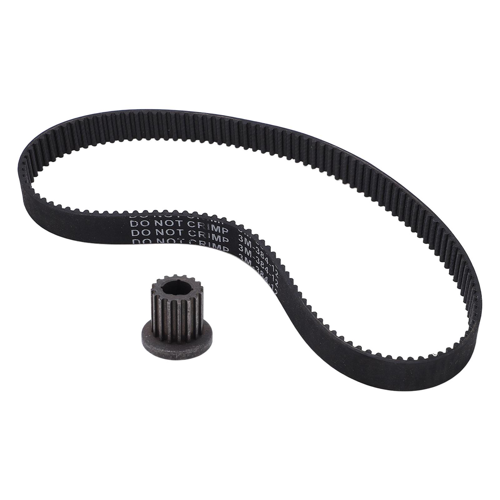

3843 M12 Rubber Drive Belt Timing Belt 16T 8mm Timing Pulley for Electric Scooter