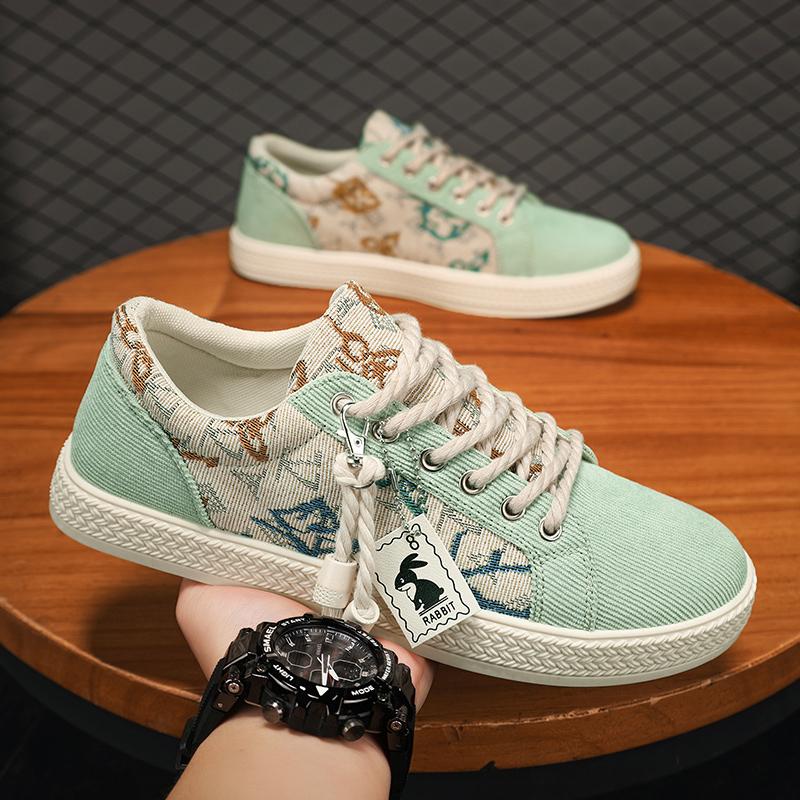 Látkové boty nová podzimní ležérní plátěné boty lasagne tenké trendy boty