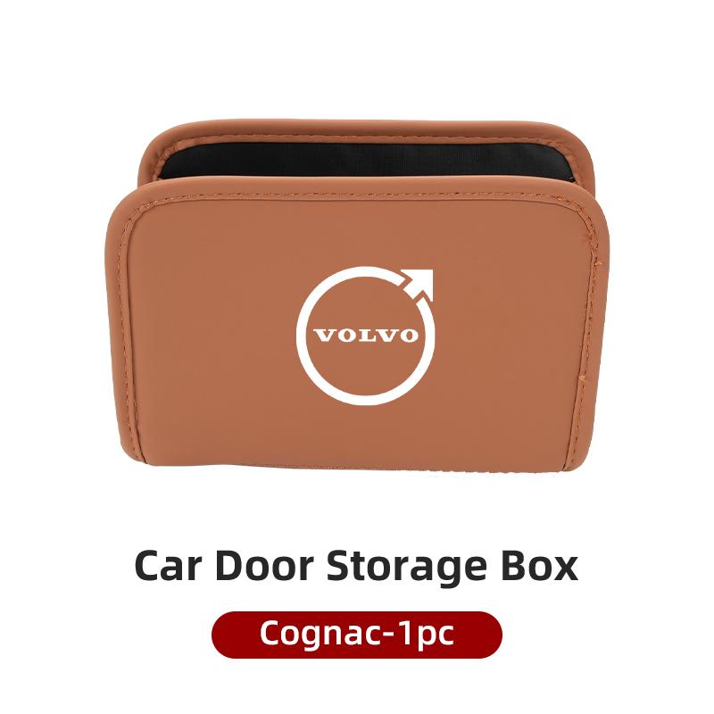 Car Leather Center Organizer For Volvo XC60 S60 V40 V60 XC40 V70 XC90 V90 V50 S90 S80 C30 S40 XV40 S70 XC70 Polestar