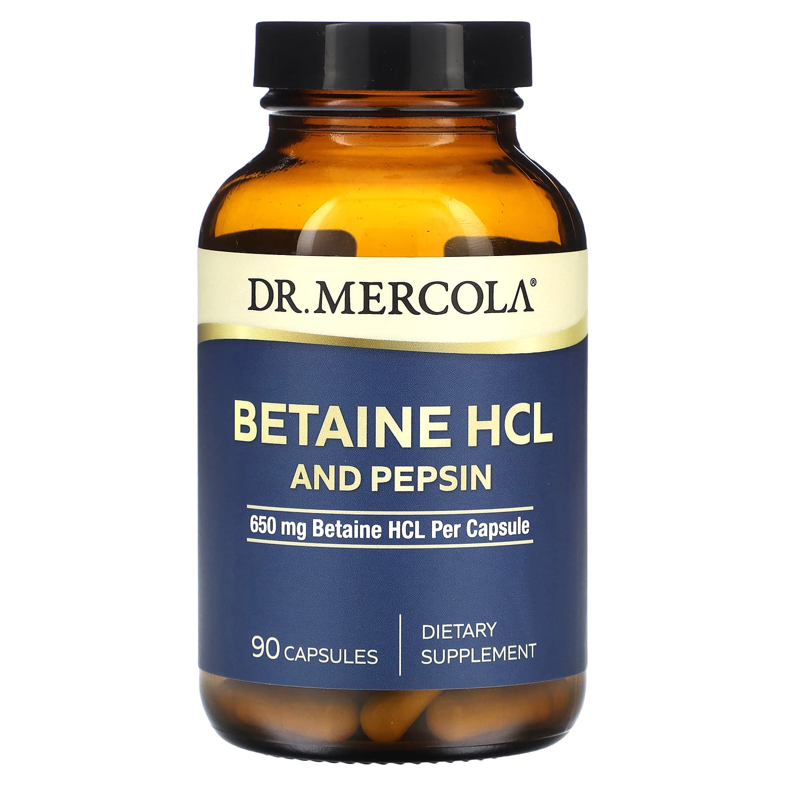 

Dr. Mercola, Betaine Hcl & Pepsin, 650 Mg, 90 Capsules