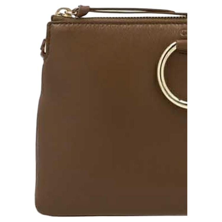 Chloé Fashion Leather Clutch Bag With Zipper Closure Women Clutch Brown CHC21AS414F1723Y