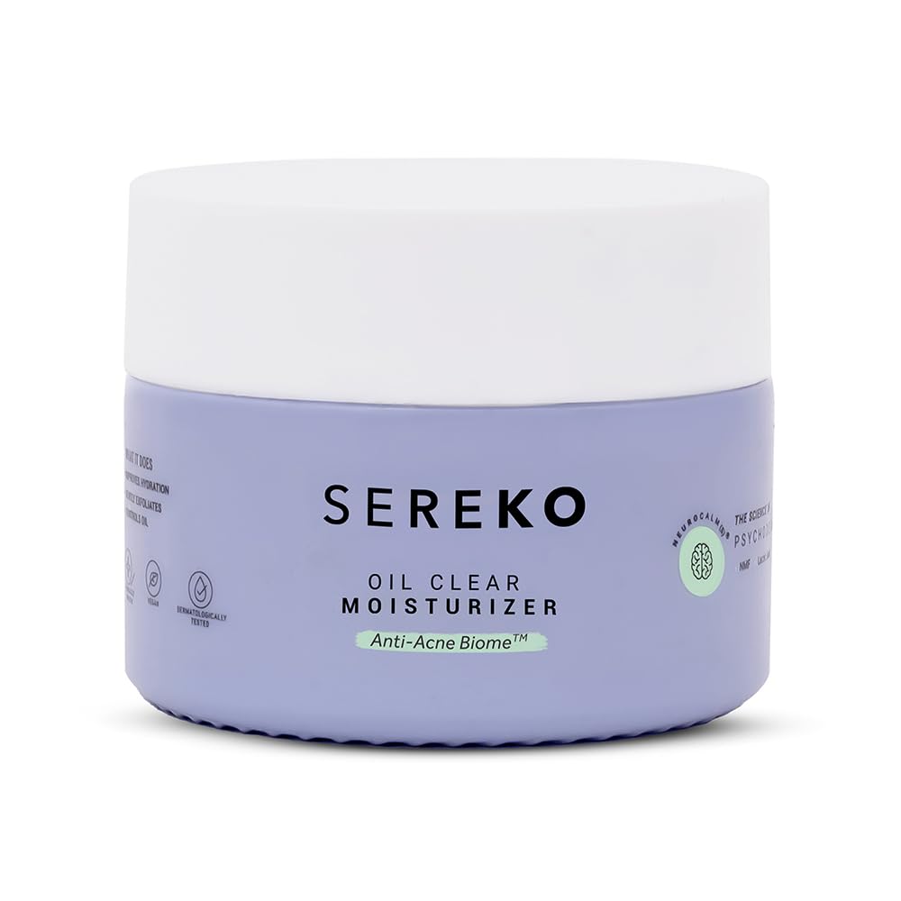 Sereko Oil Clear Face Moisturizer with NMF for Oily & Acne-Prone Skin | Controls Oil, Dehydrated Skin, Soothes Redness & Improves Texture | Lightwe