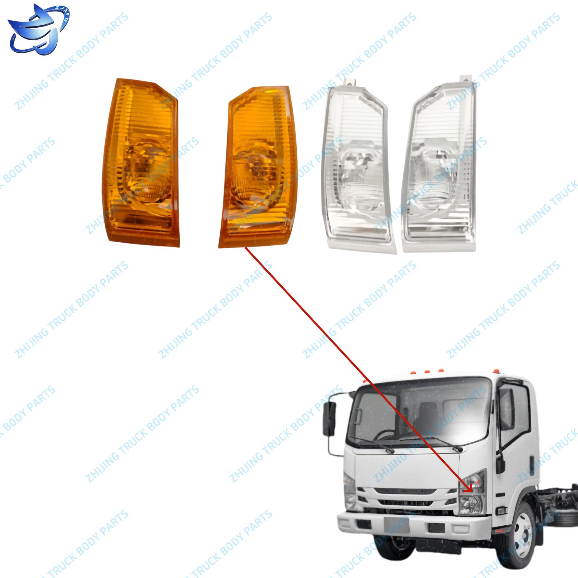 2008 ISUZU 700P NPR Truck Corner Lamp Protector White (Passenger Side)