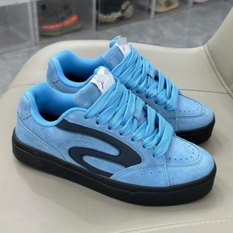 

Autumn original couple thick baseplate shoes new student versatile muffin sole bread shoes 40 голубика