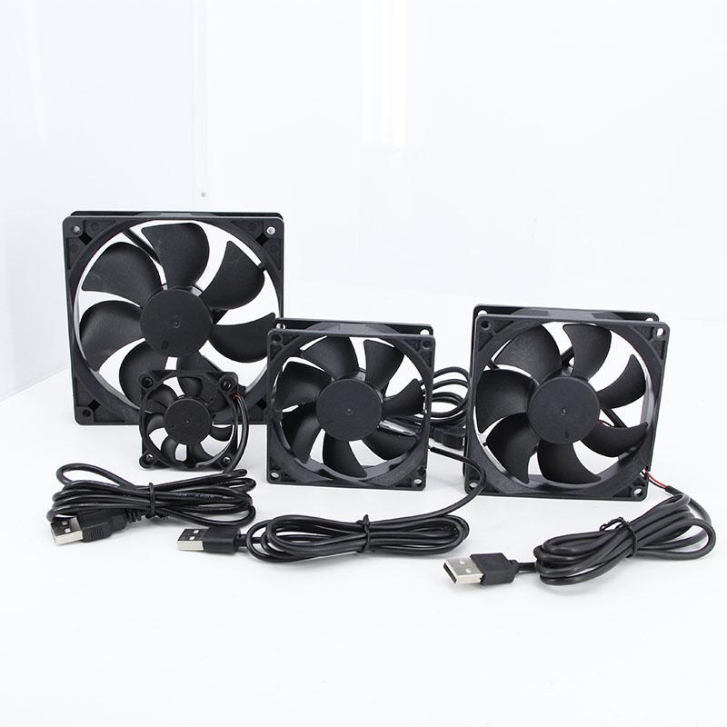 5V USB 4CM 5CM 120x120x25mm 80x80x25mm 5010 9025 Stecker Power Kühlung Gehäuselüfter 8cm 12cm Für Receiver DVR Router
