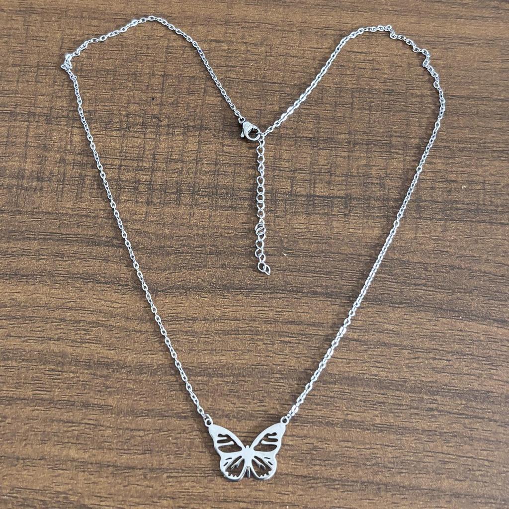 18K Gold Plated Stainless Steel Cute Cat Pendant Necklace for Women