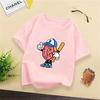 Kids Short Sleeve Crew Neck TShirt Soft Breathable Cotton SkinFriendly Ideal for Boys and Girls Daily Wear School Df0523