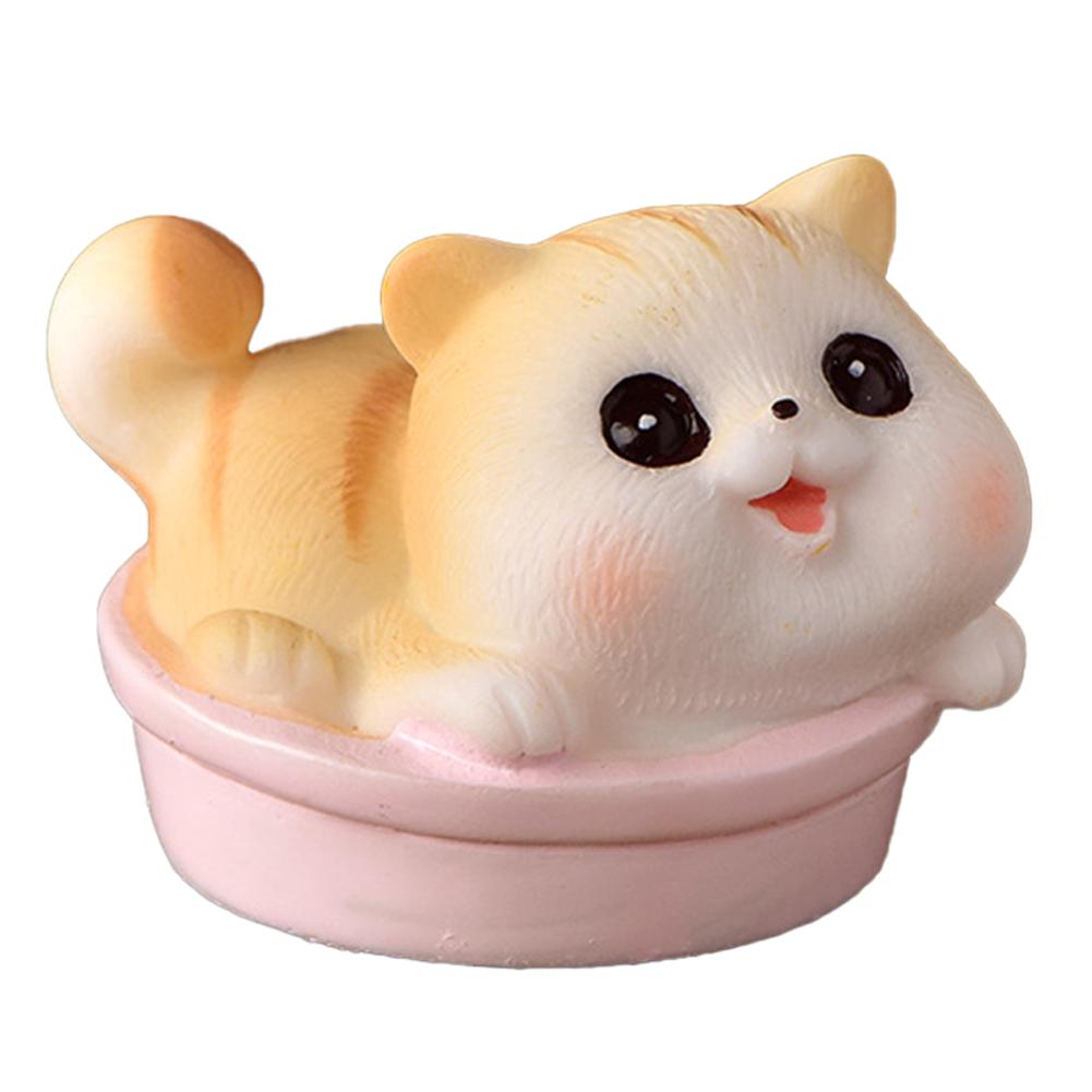 For Desk For Workspace Desk Ornaments Cartoon Cat Figurines Attention To Detail Charming Desk Accessories Cute Design