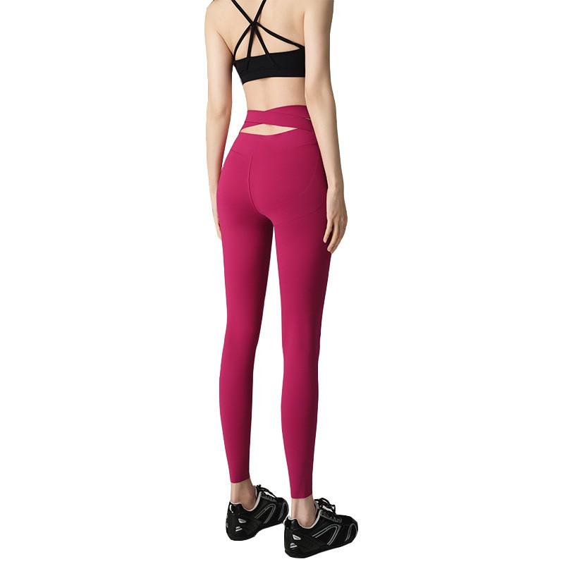 High-Waisted Seamless Leggings Women Slim Fit Nine-Third Length Yoga Pants With Wide Waistband Lightweight Stretchy Nylon