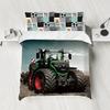 Tractor Pattern Grinding Three-Piece Quilt Cover Digital Printing Kit Quilt Cover Pillowcase Bedding