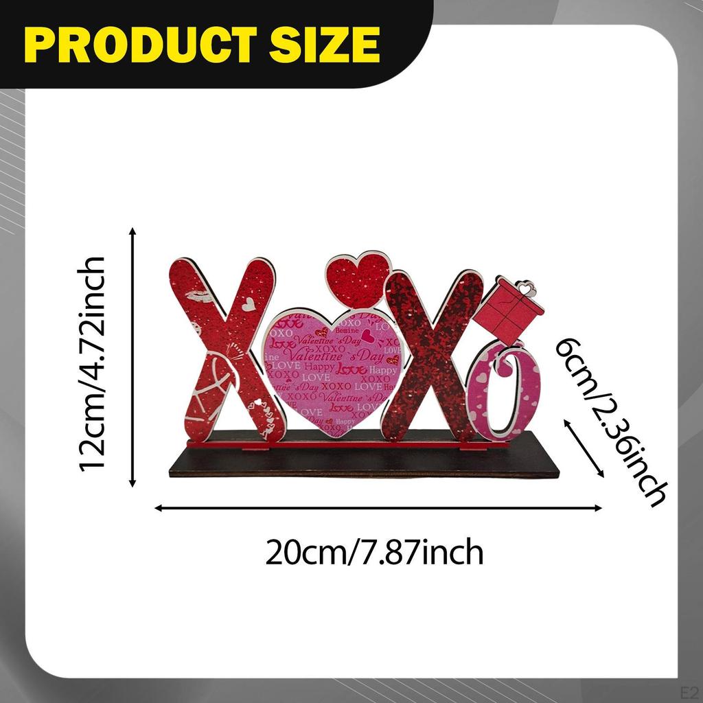 Valentinstag Dekoration für Etagere Esstisch Bauernhaus Desktop Ornament Party