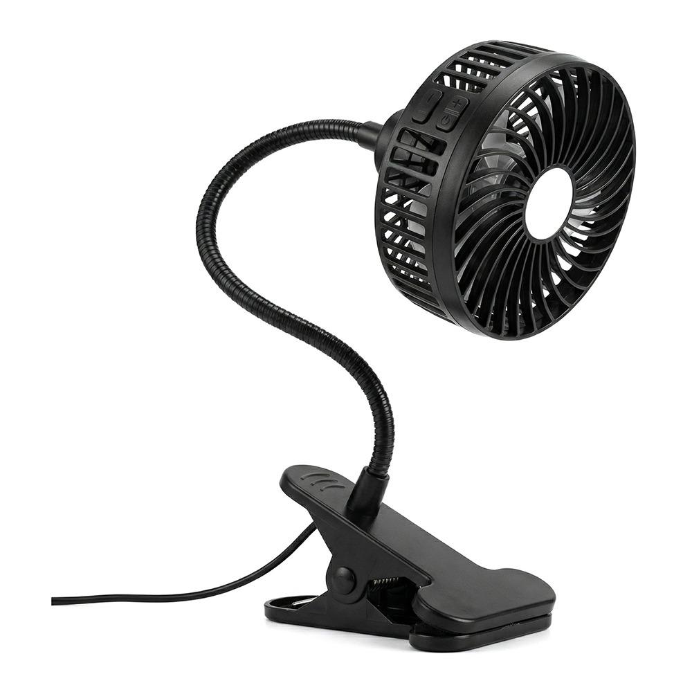 Rotatable Small Desk Fan Portable Mini Desk Fan Gifts Personal Table Fan Camping чёрный