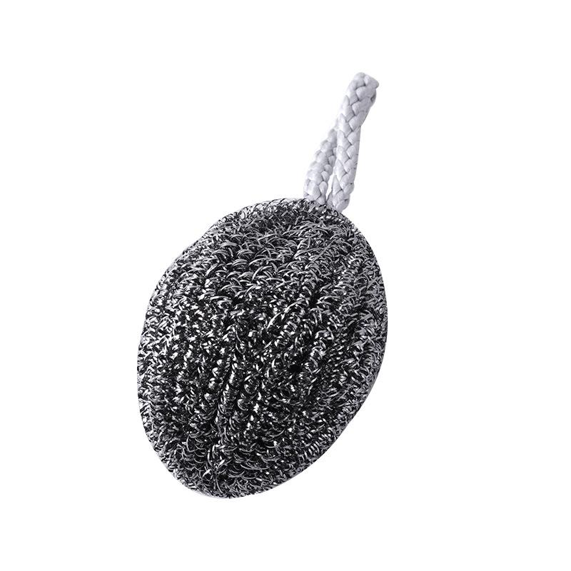 1Pc Stainless Steel Wire Balls Metal Dishwashing Clean Ball Scrubbers Kitchen Scrubbing Sponges Cleaner Tools Cleaning Supplies