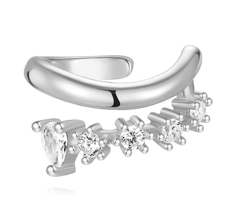CANNER 1PZ Occhio di Cavallo Testa Piatta Filettato Perforazione Osso Auricolare Donna Argento 925 Ins Stella Fiore Geometria Zircone Orecchino a Lobo