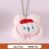 Adorable Plush Bear & Rabbit Brooch Keychain for Kids & Women - Cute Bag or Pin Accessory