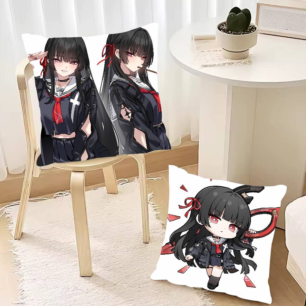 XL Fashion Wuthering Waves Gaming Kawaii HOT Pretty Girl Chisa Pillow CoversSofa Decorative Home Printing Cute Cushion Cover