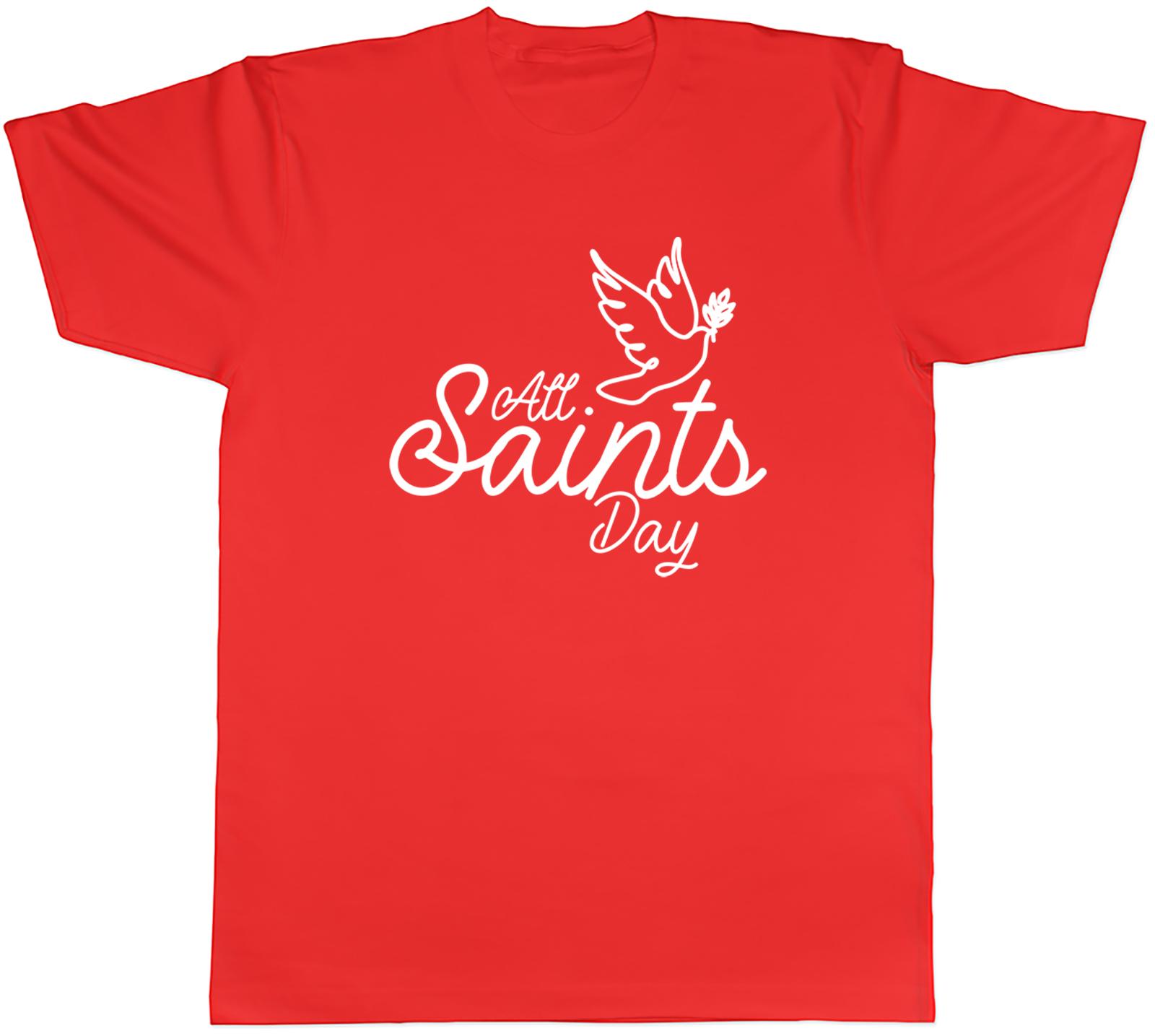 All Saints Day Unisexs TShirt Flying Dove Tee Gift S