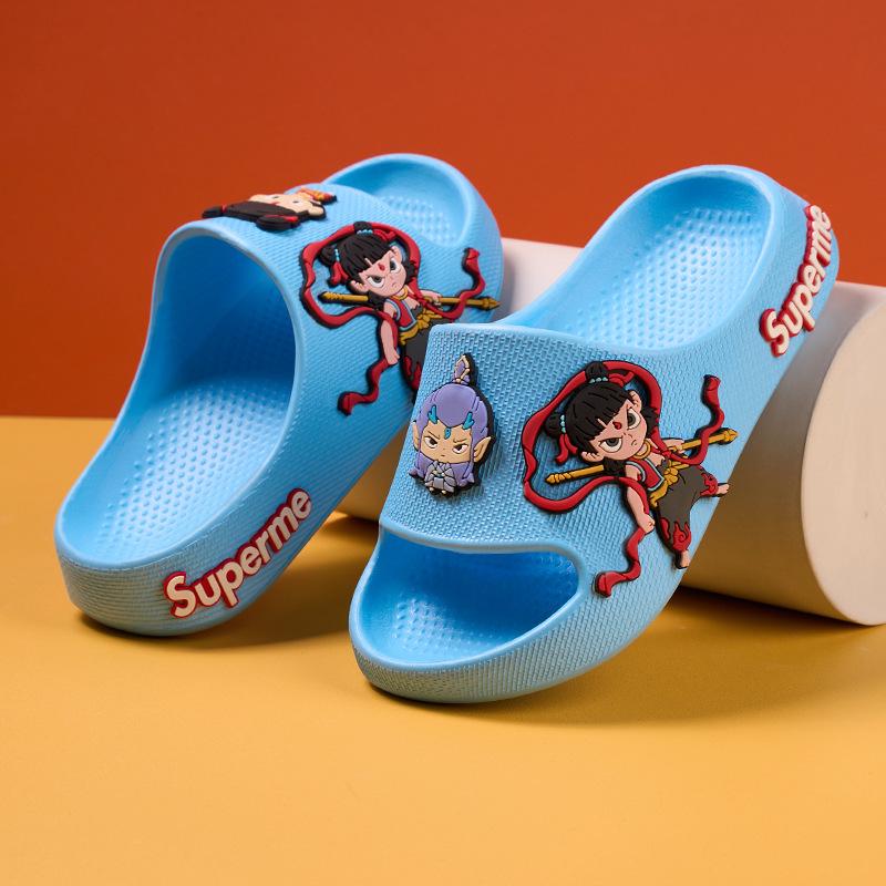 

Дитячі мультяшні ЕВА капці Nezha - Літнє нековзке легке взуття для хлопчиків та дівчаток 270mm