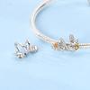 Originale Kupferanhänger Sonnenblume Biene Herz Liebe Wabe Gold Zirkon Bienenperlen Anhänger Passend für Armband für Frauen DIY Feines Geschenk