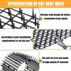 Anti-Cat Mat with Spikes - 2m Long Pet Repellent Mat for Garden, Fences, Sofa, Protect Plants from Cats & Dogs, Deterrent Mat with 8 Ground Anchors