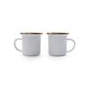 Barebones Enamel Espresso Set of 20235035010000 Cups, 2, Eggshell,