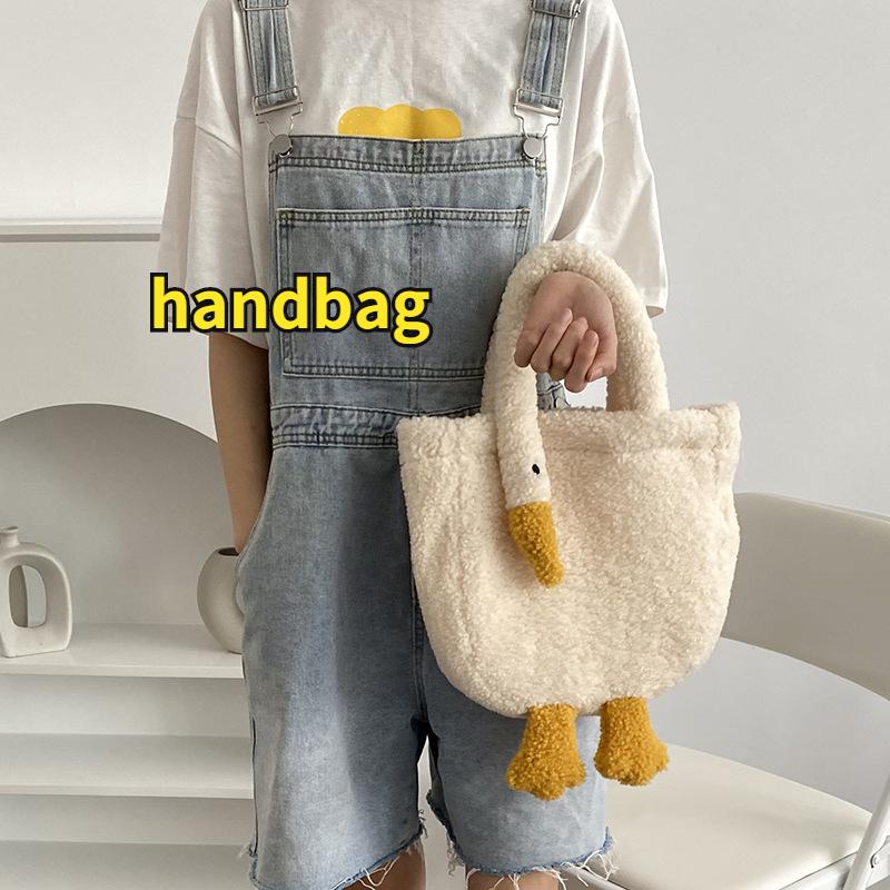 

Cute Animal Women s Plush Handbags Retro Lamb Furry Female Shoulder Messenger Bags Student Girls Portable Purse Tote Shopper Bag 24x26cm