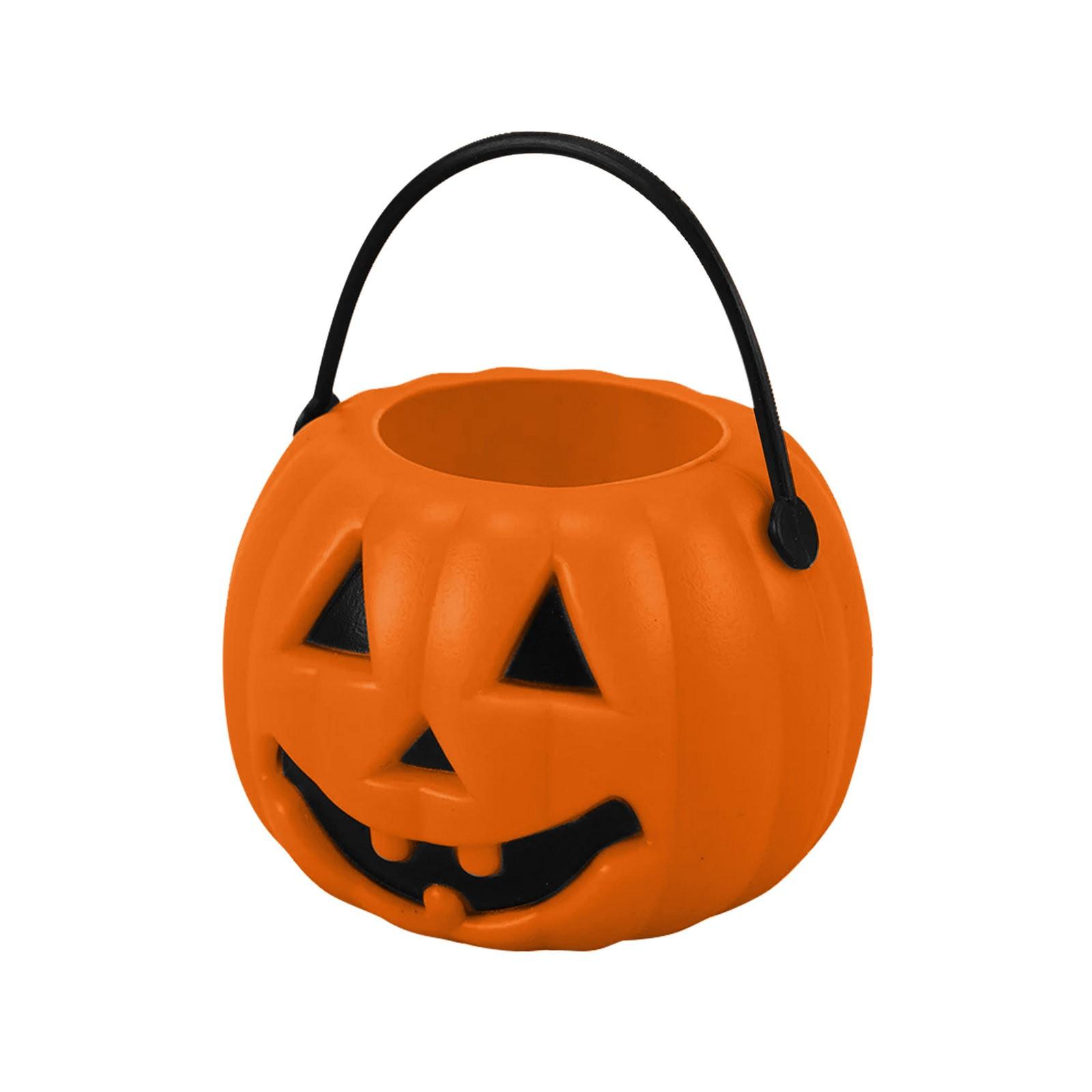 

Halloween Portable Bucket Children Trick Or Candy Pail Holder (Orange),Halloween Decorations One Size оранжевый